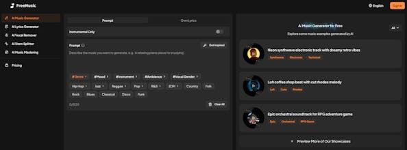 FreeMusic AI gallery image