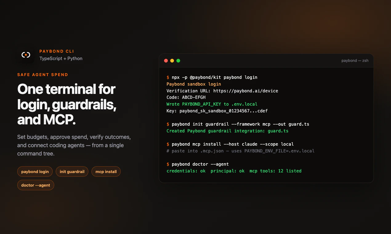 Paybond CLI screenshot 1