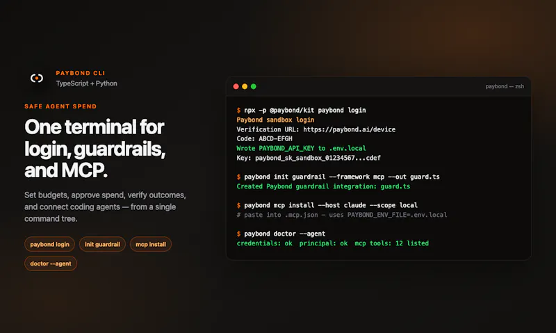 Paybond CLI screenshot 2
