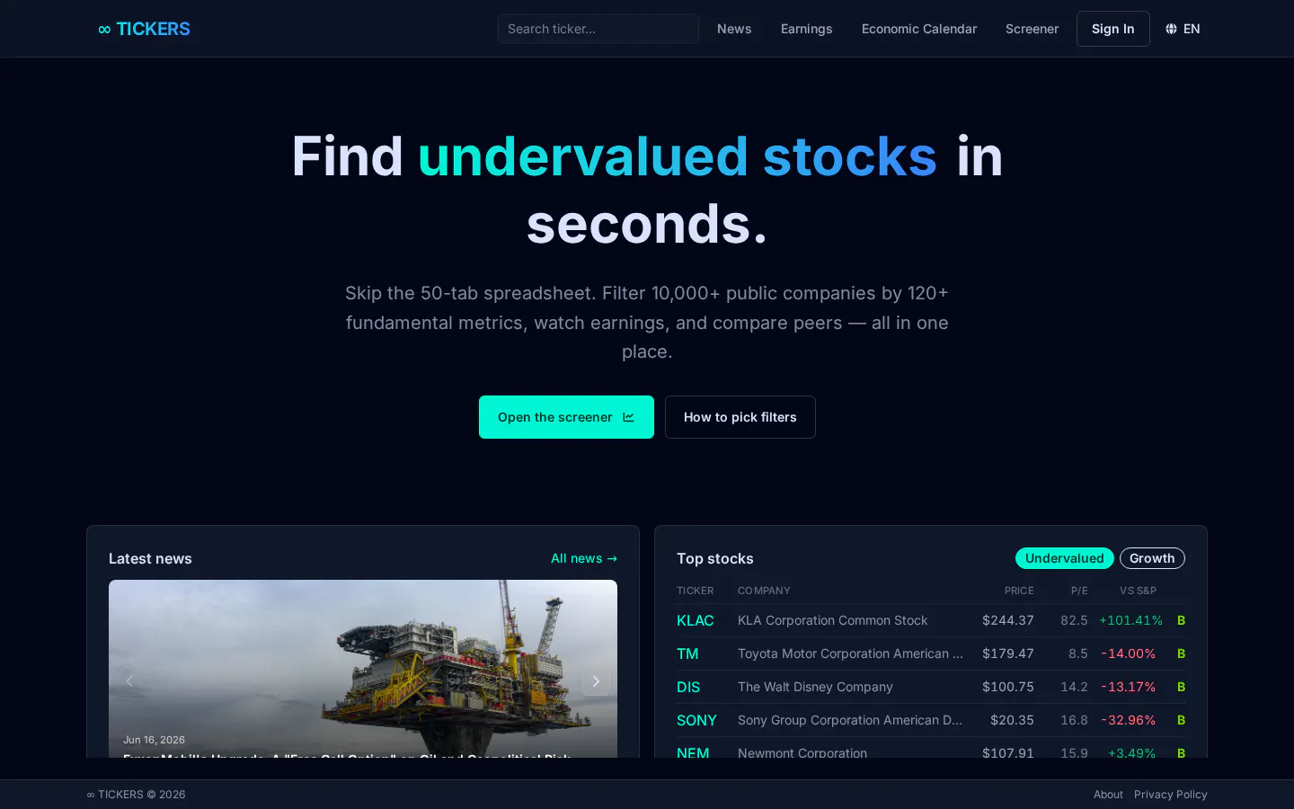 ∞ TICKERS gallery image