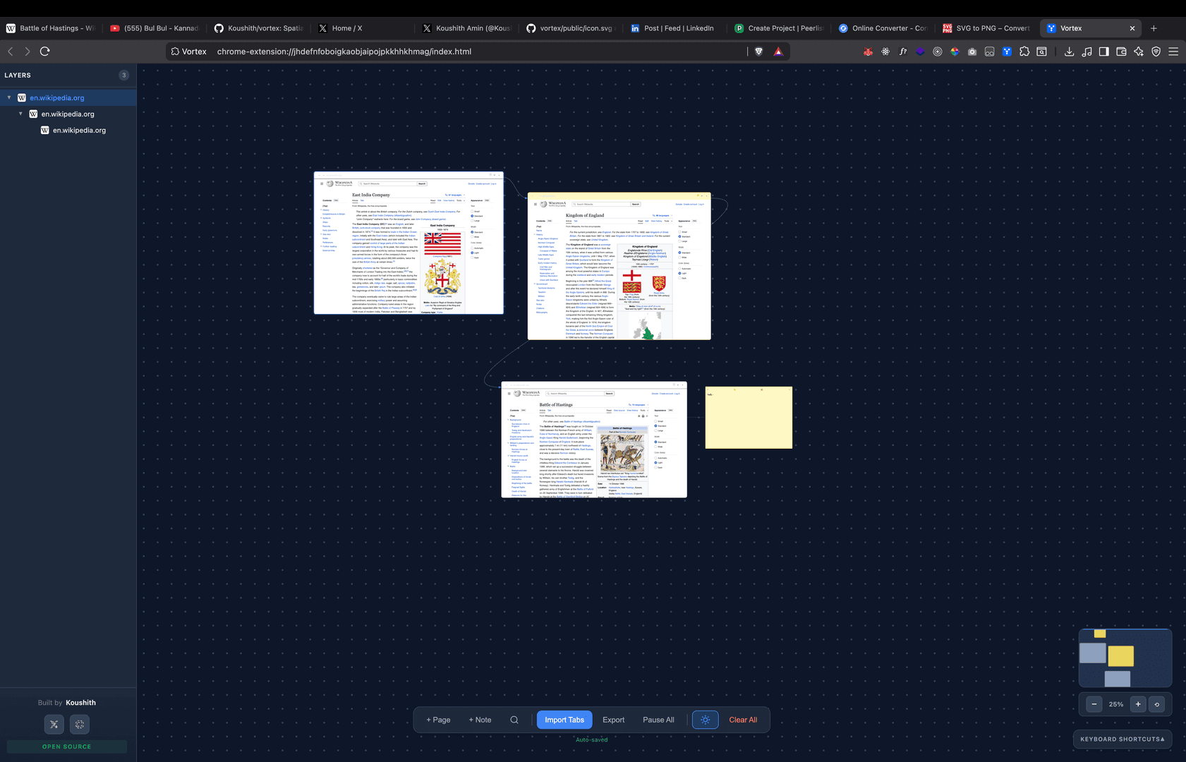 Vortex  - Main product screenshot demonstrating key features and user interface