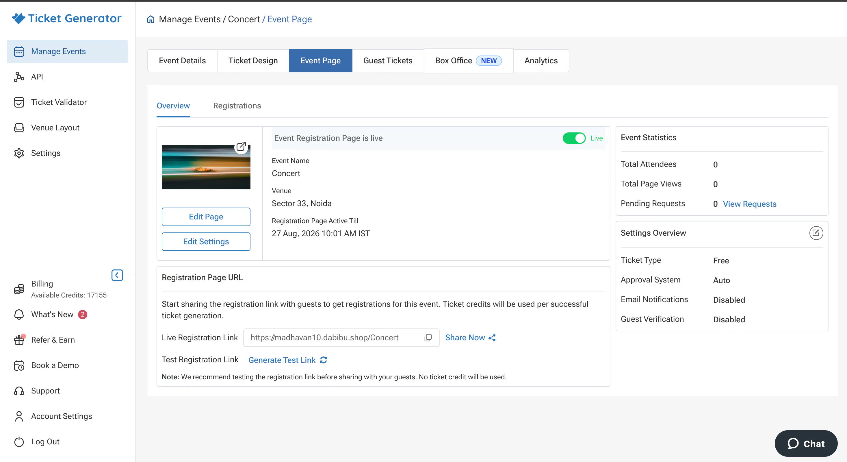 TIcket Generator gallery image
