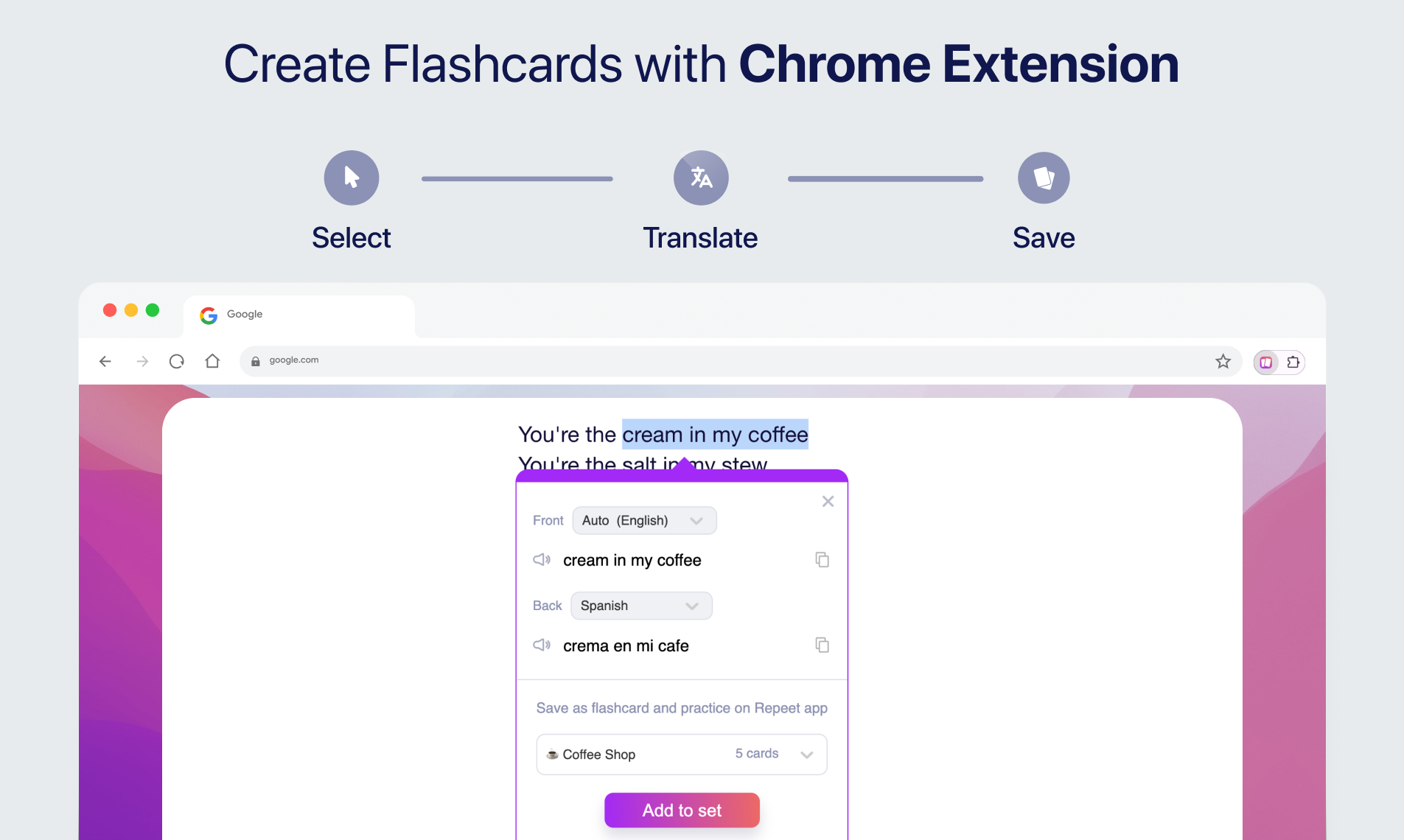 Traan - Leer talen met flashcards media 4