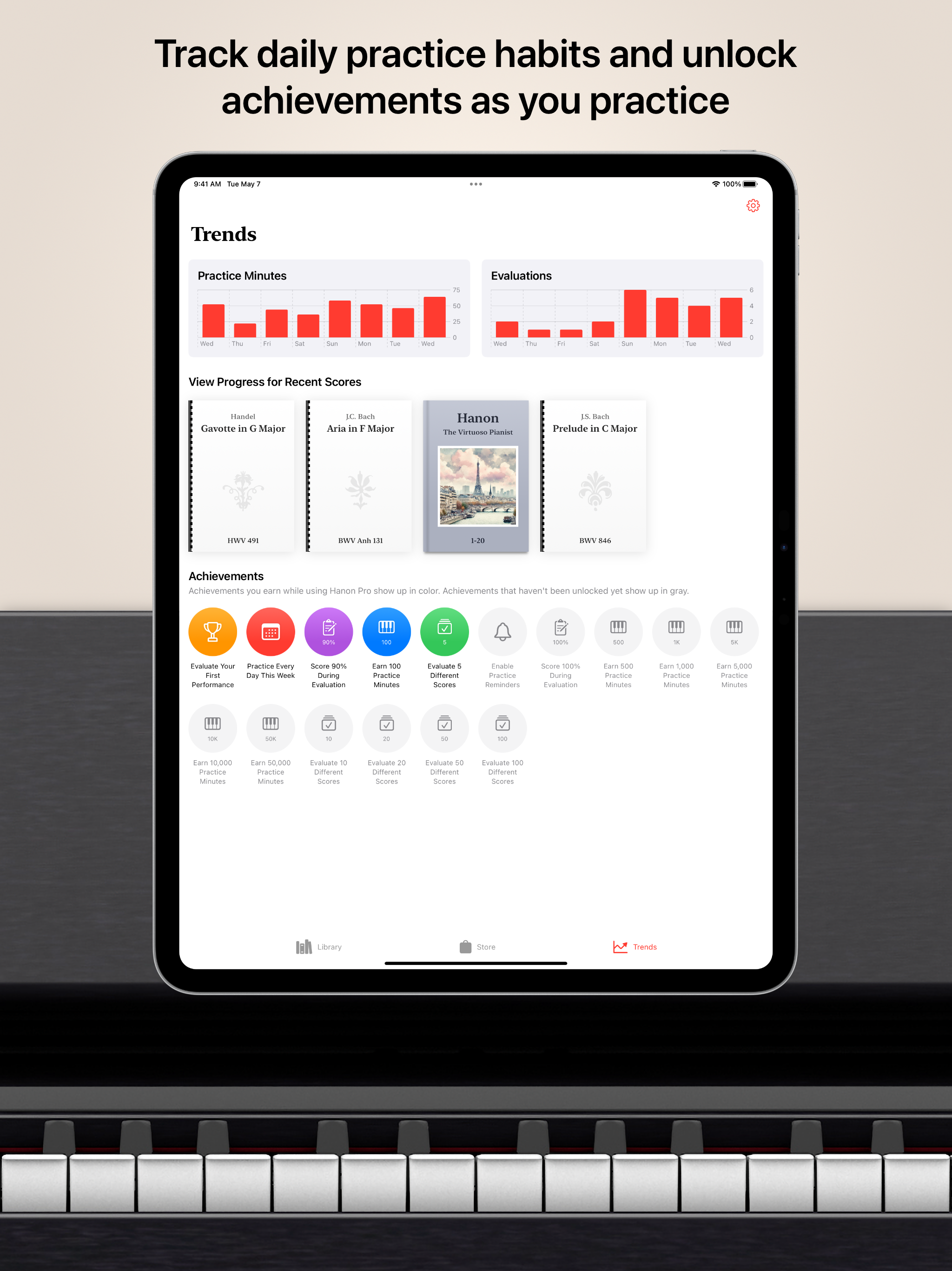 iPhone, iPad 및 Mac 용 Hanon Pro - 디지털 시대를위한 피아노 기술 및 운동 미디어 2