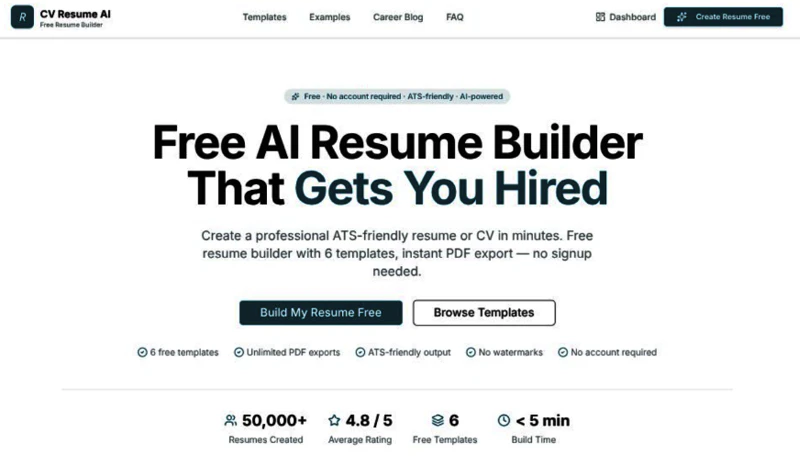  CV Resume AI screenshot 1