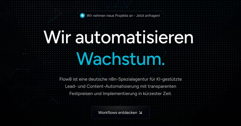 Flow8 - n8n Automation as a Service screenshot 2
