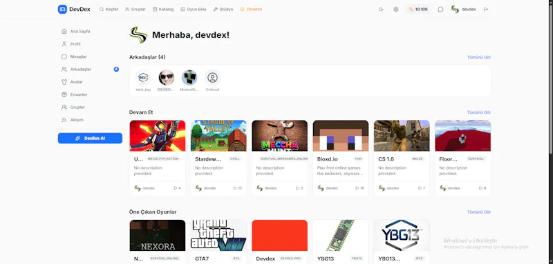 DevDex screenshot 2