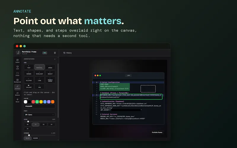 Portfolio Frame screenshot 4