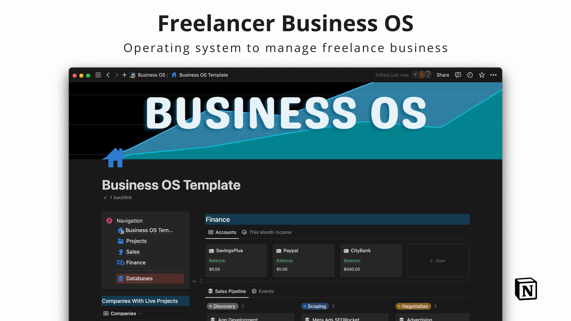 Mídia 1 de OS de negócios freelancers - modelo de noção - Freelance mais inteligente, não mais difícil: noção do seu caminho para o sucesso!