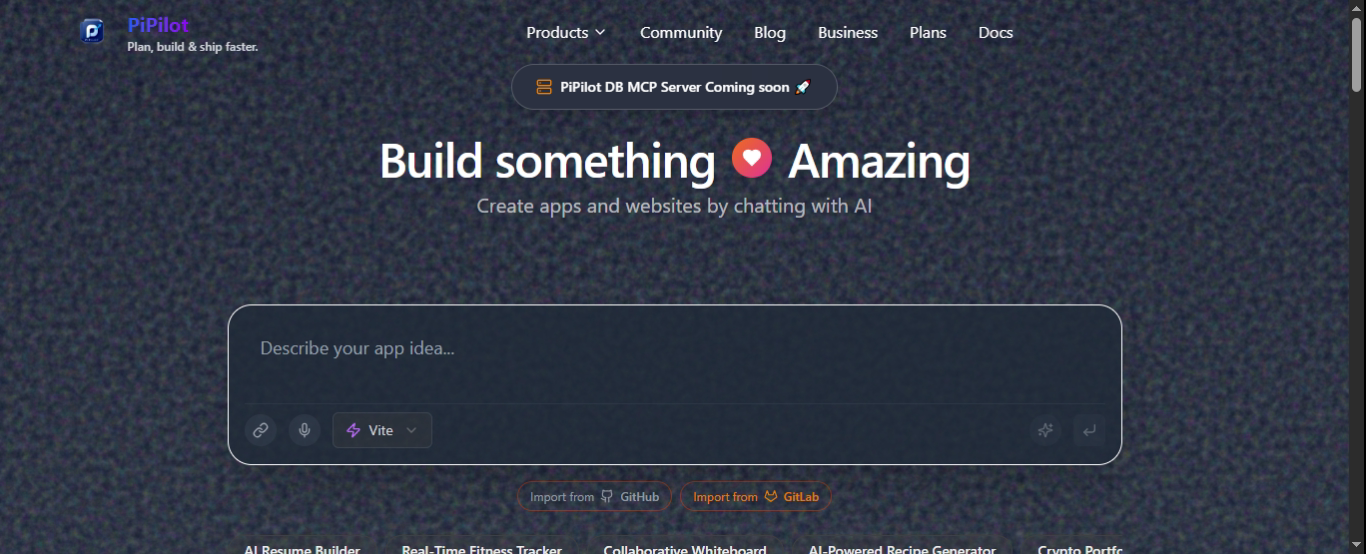 PiPilot - Main product screenshot demonstrating key features and user interface