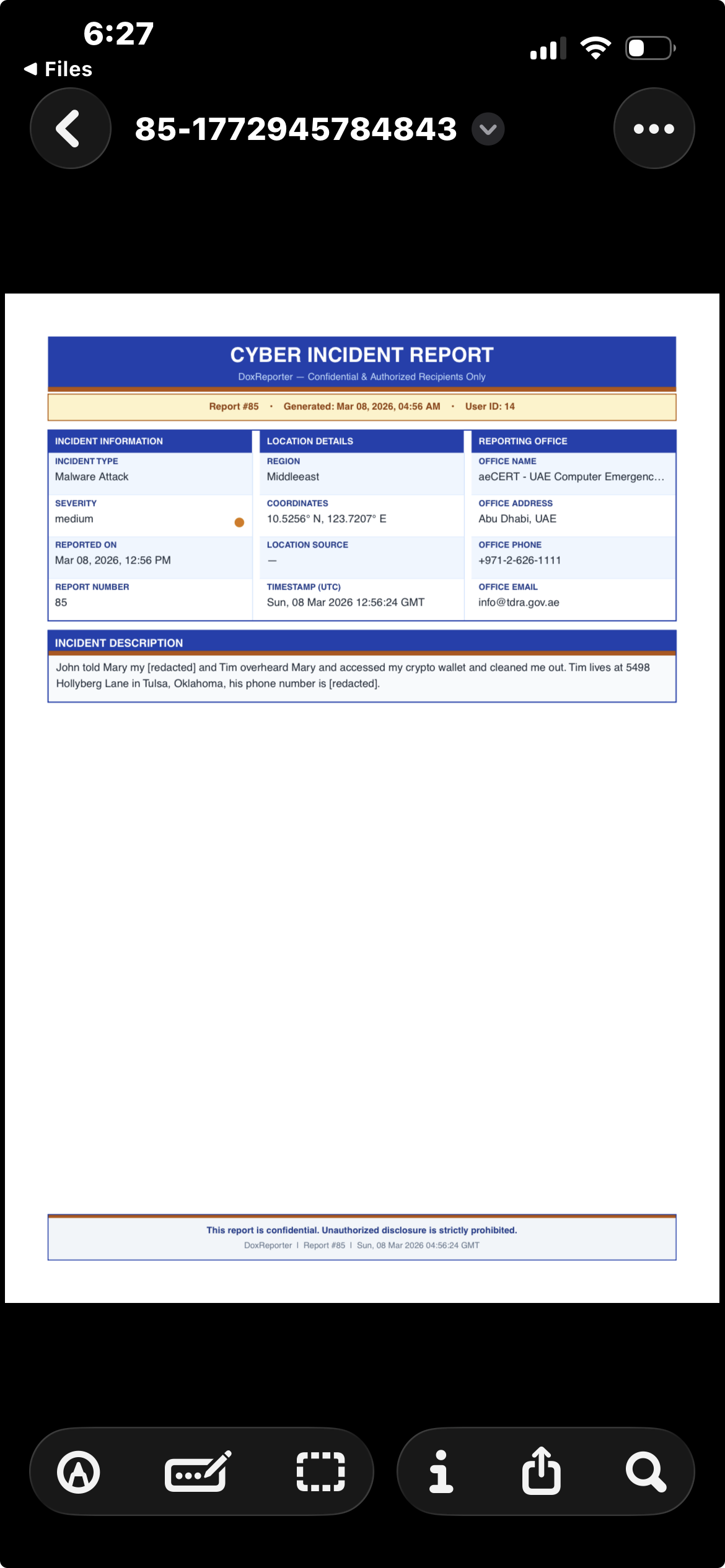 Doxreporter - Main product screenshot demonstrating key features and user interface
