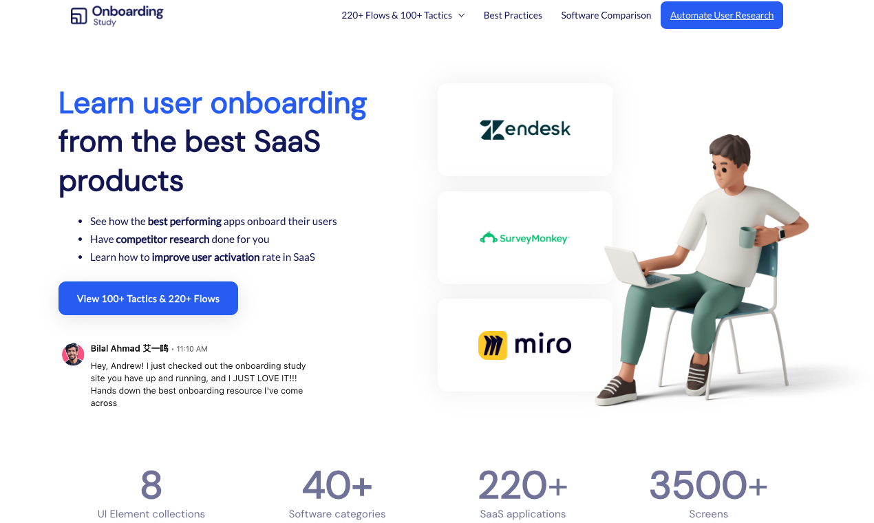 startuptile Onboarding.Study-Learn user onboarding from the best SaaS products