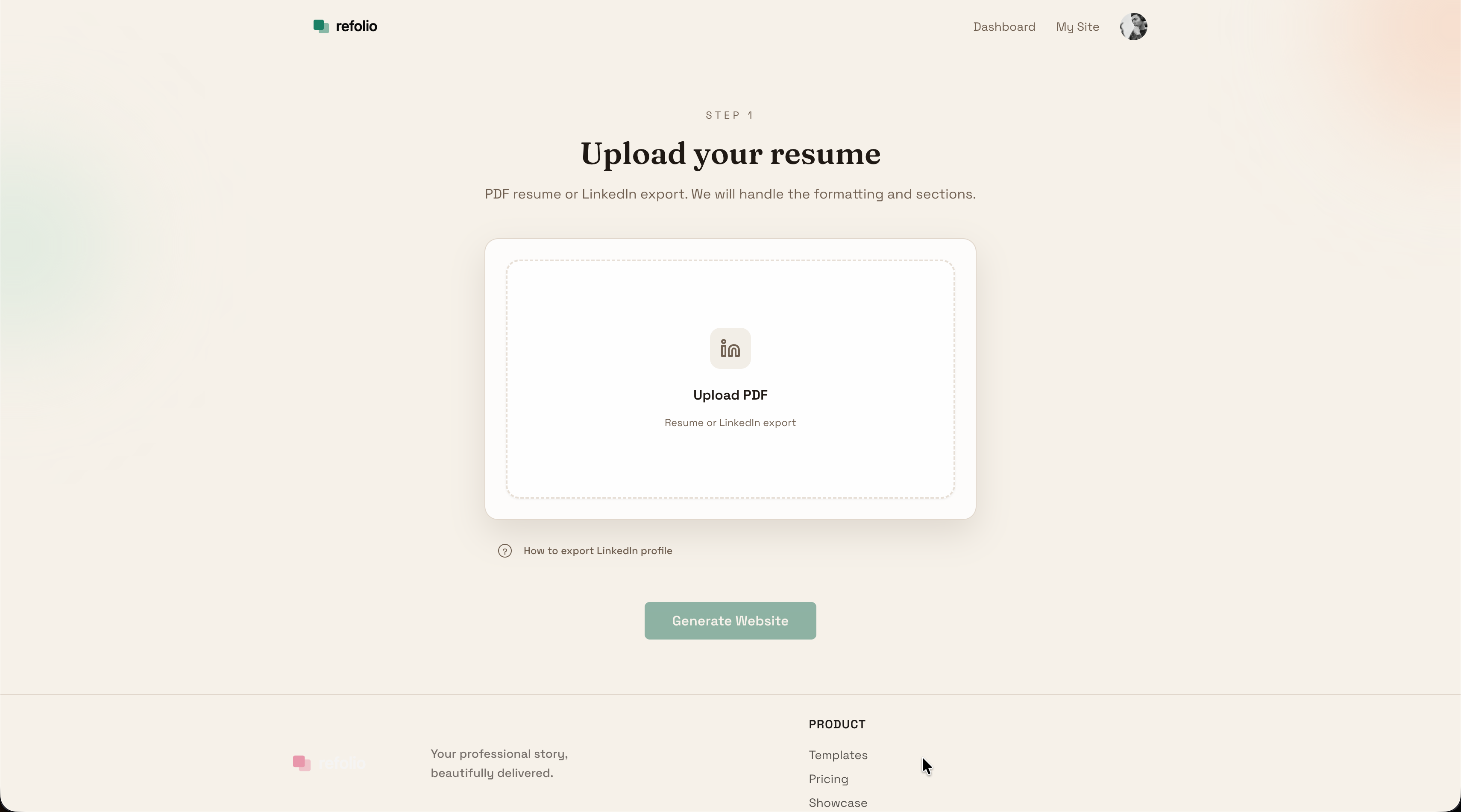 Refolio - Screenshot 3 showing product features and functionality