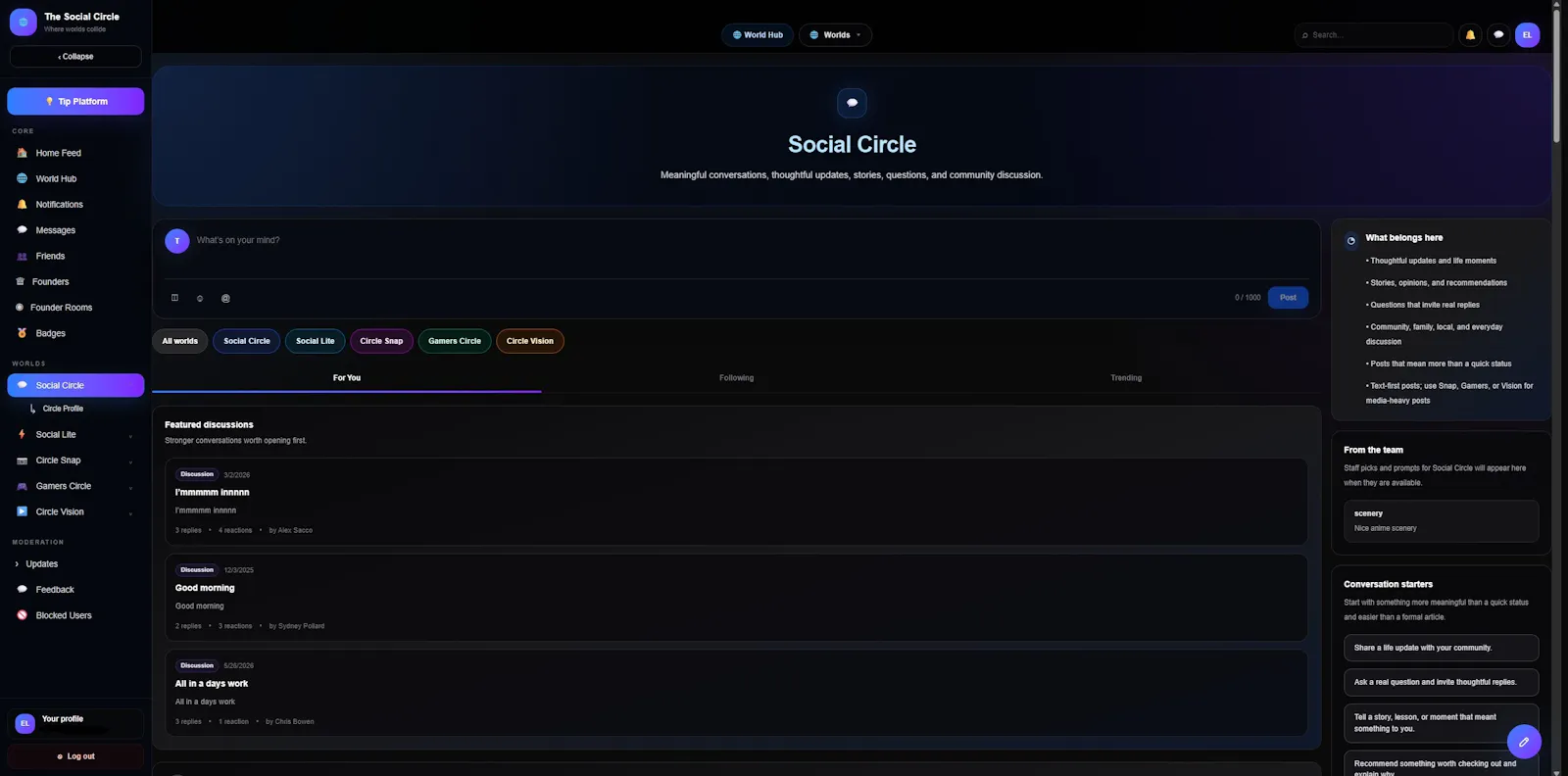 The Social Circle screenshot 2