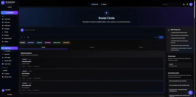 The Social Circle screenshot 2