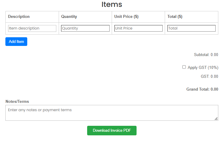 Simple Invoice Generator media 2