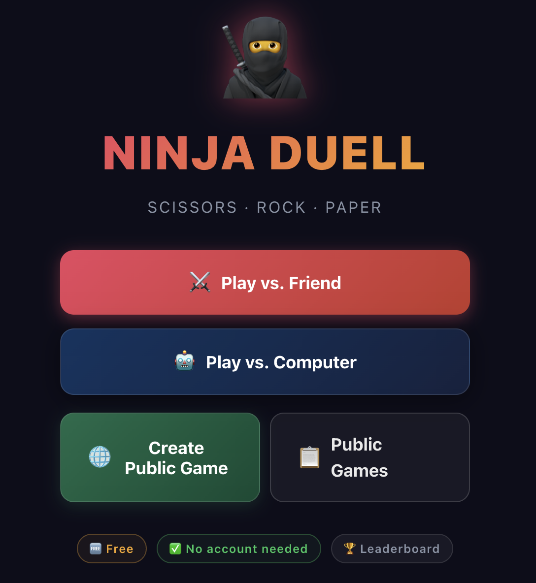 Ninja Duell - Schere Stein Papier gallery image