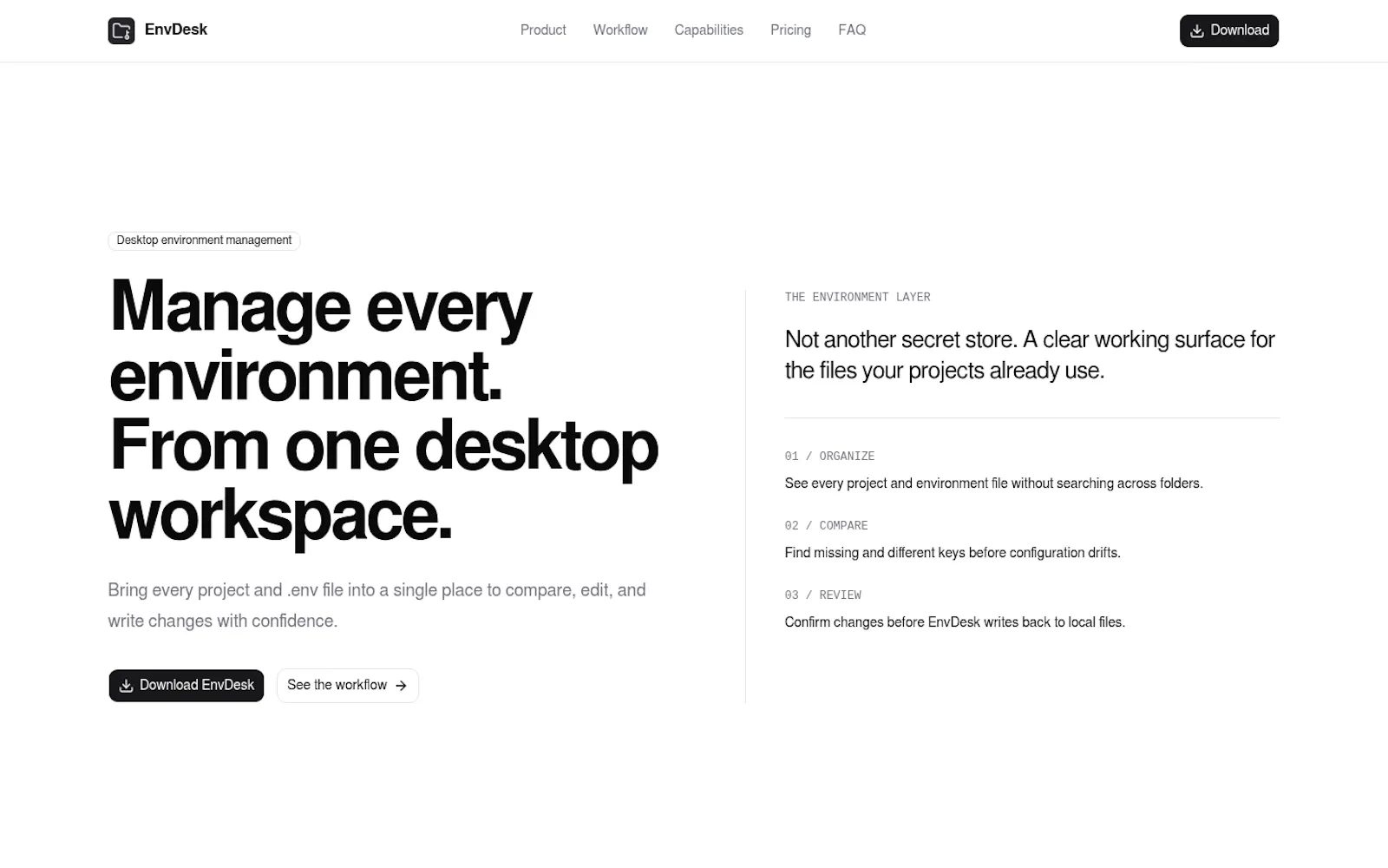 EnvDesk screenshot 1