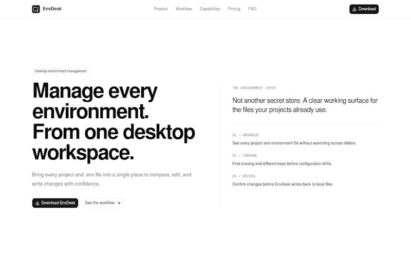 EnvDesk screenshot 1