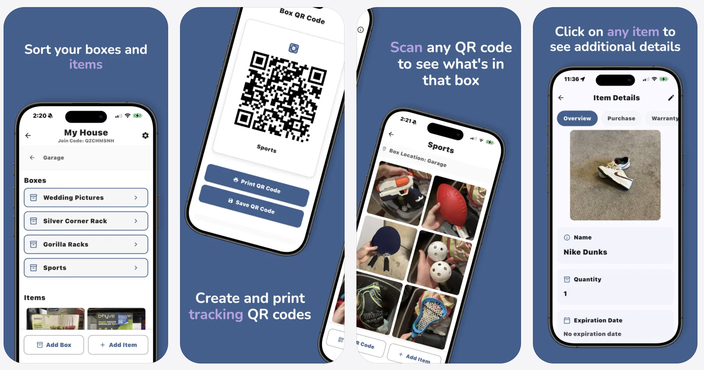 Shelver: Home Organization - Main product screenshot demonstrating key features and user interface