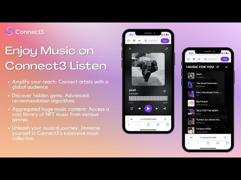 startuptile Connect3 Listen-Explore listen to and interact with your favorite NFT music