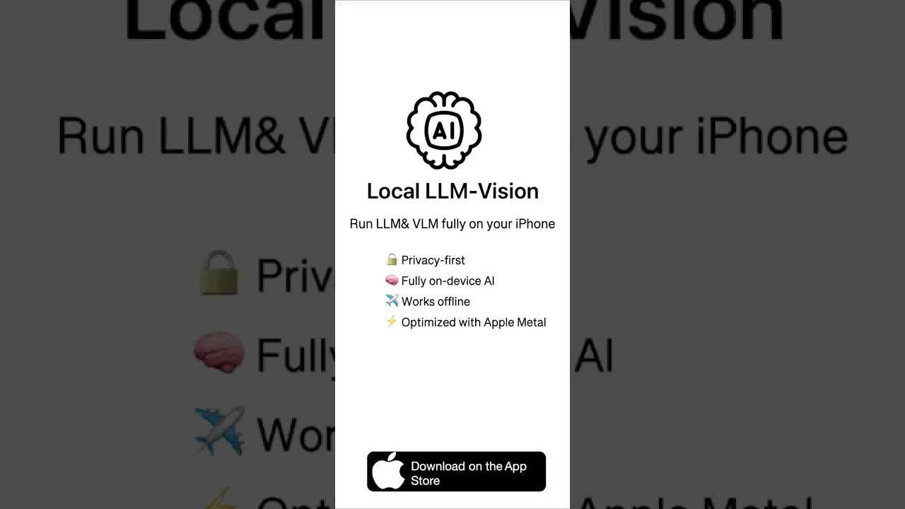 Local LLM-Vision — Fully Offline iOS AI gallery image