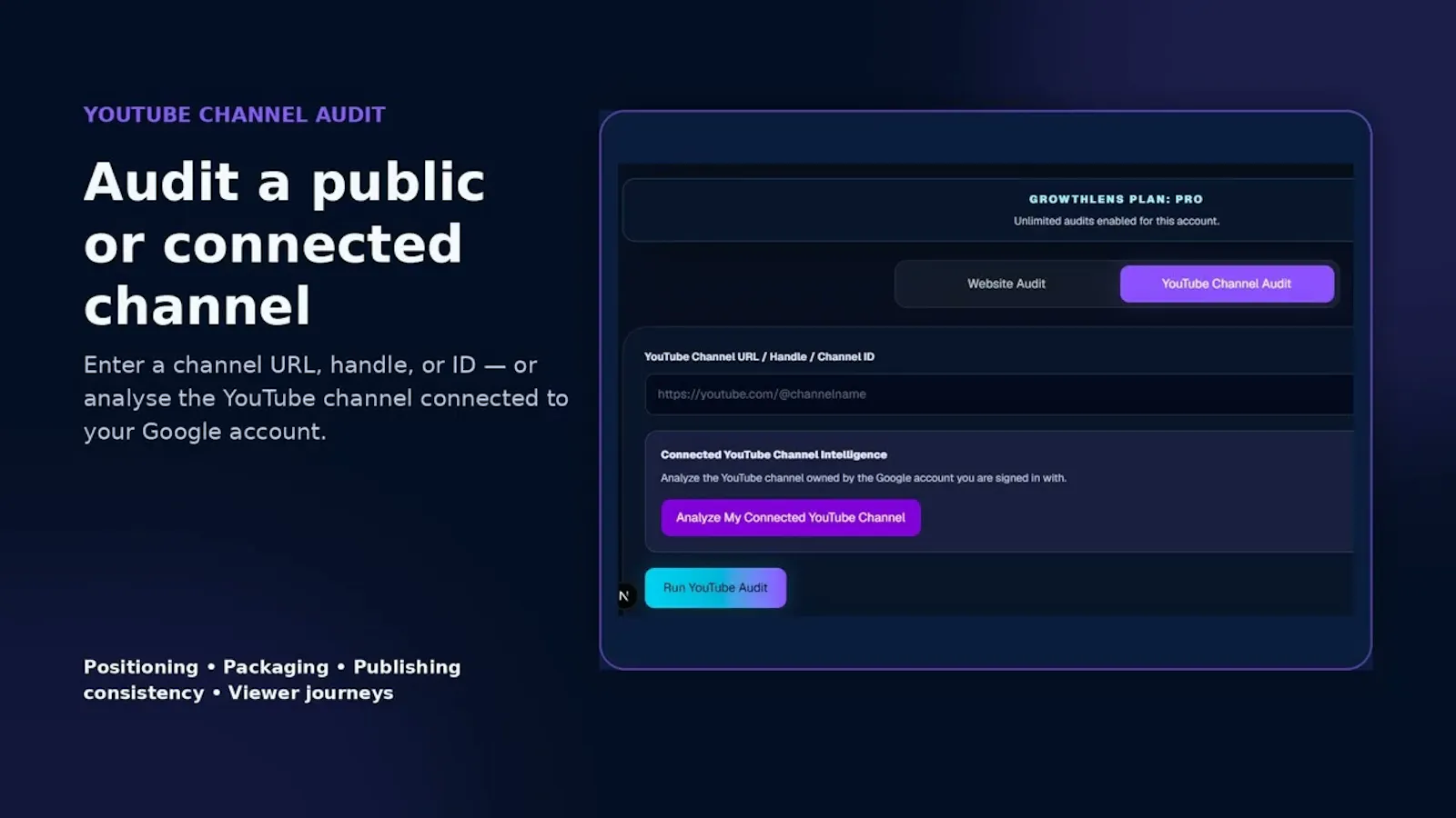 GrowthLens screenshot 1 (video preview)