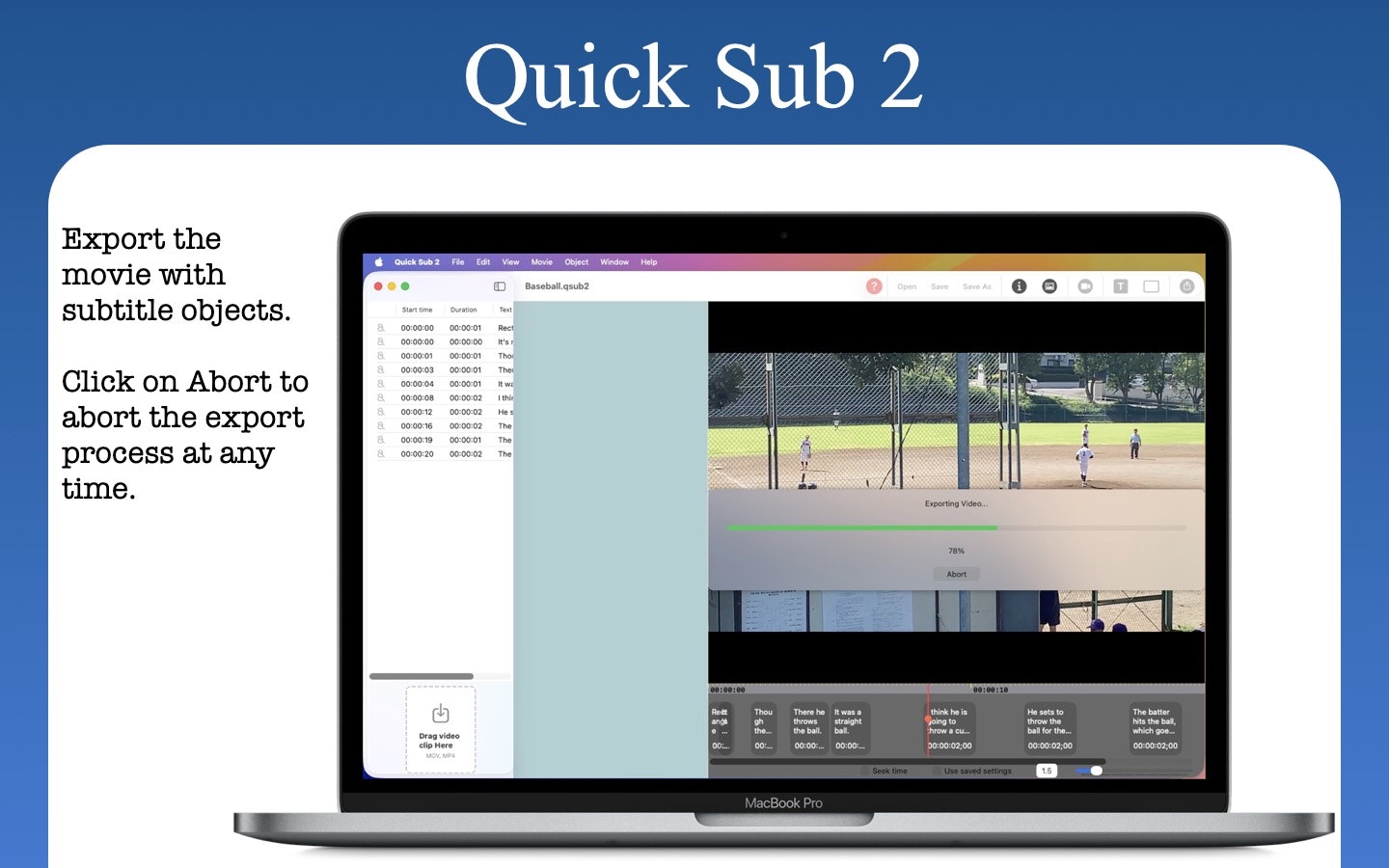 Quick Sub 2: Video Subtitling gallery image