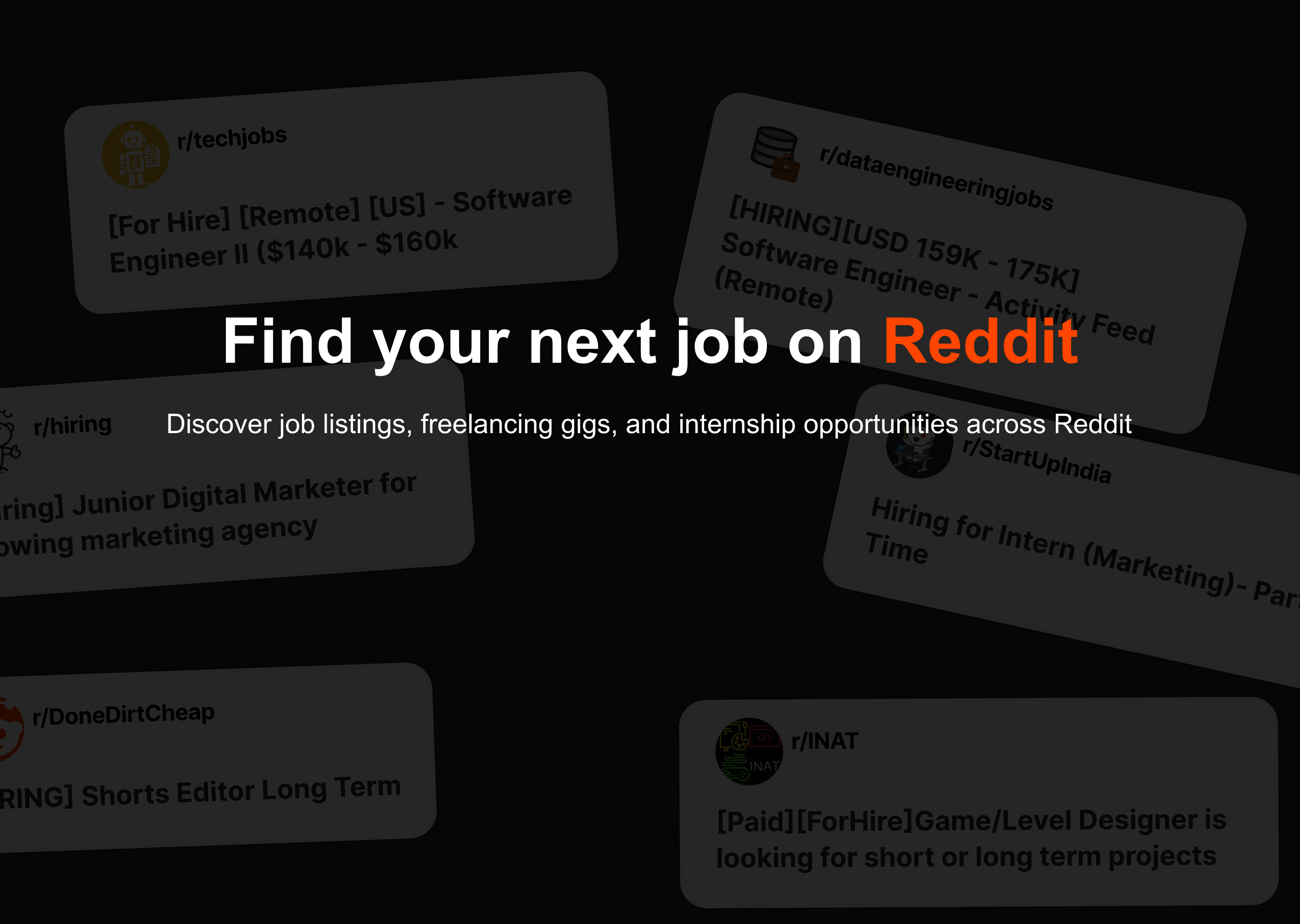 وسائط requeddit - ابحث عن وظيفتك التالية على Reddit 1