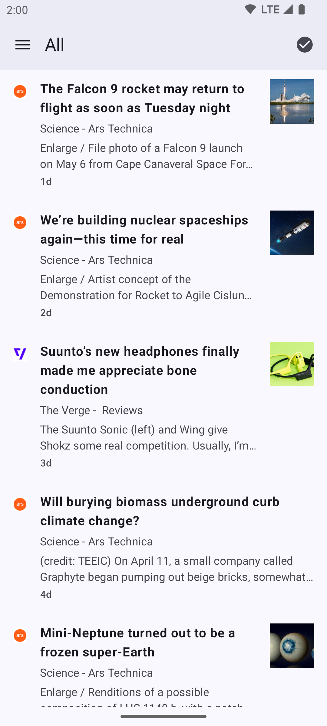 Capy Reader - Маленький читатель Android RSS медиа 4