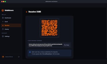 WebMonero gallery image