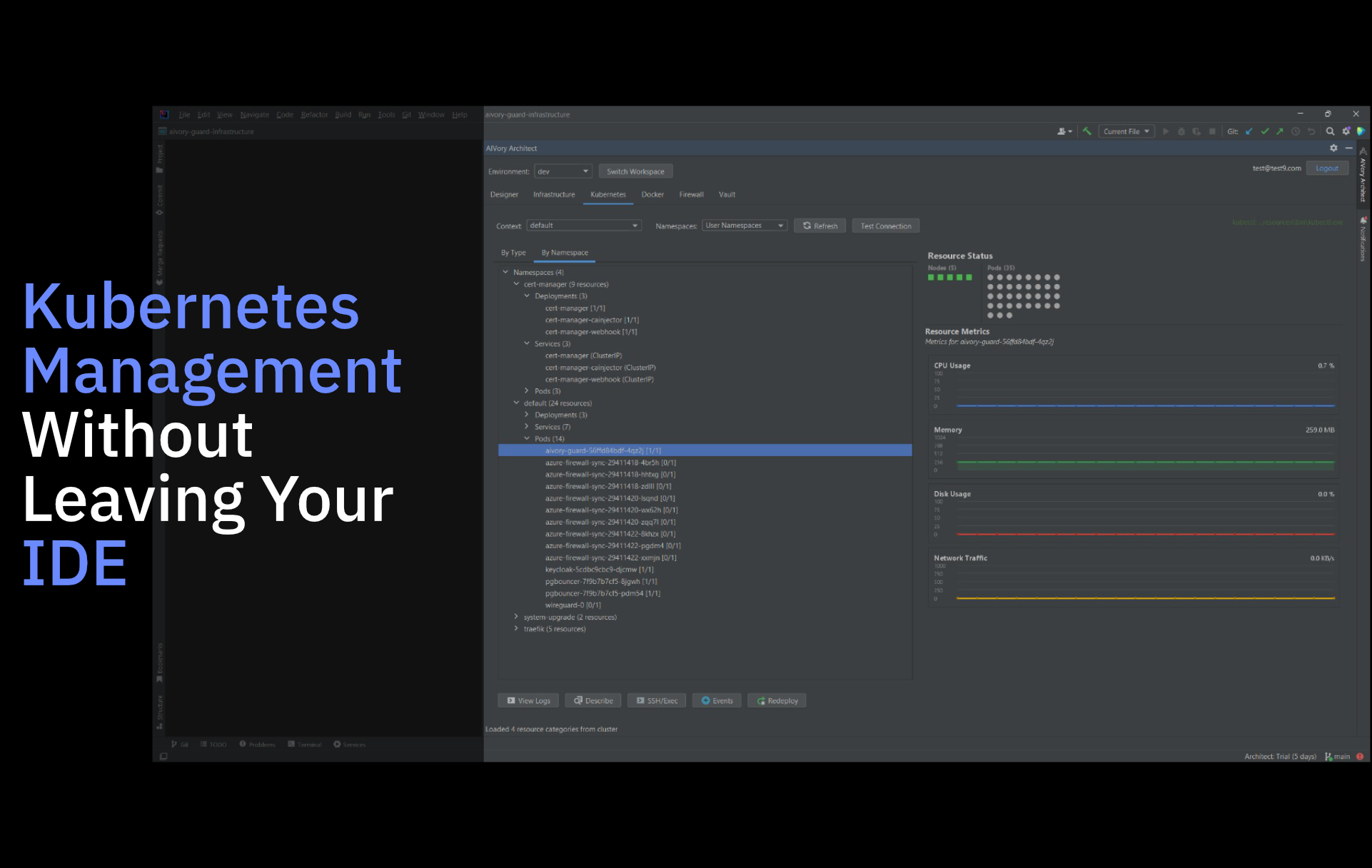 AIVory Architect - Main product screenshot demonstrating key features and user interface