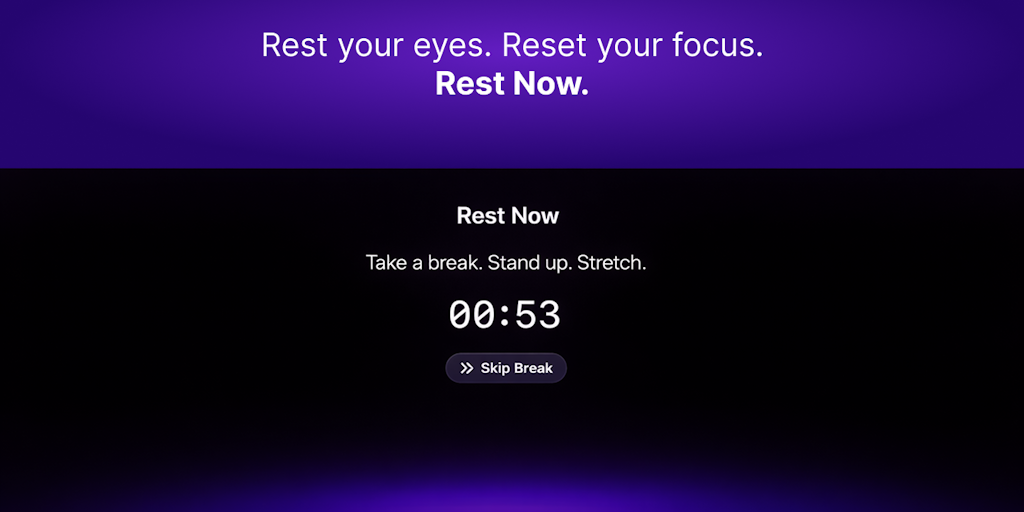 Product Hunt'taki Rest Now ile Gözlerini Dinlendir!