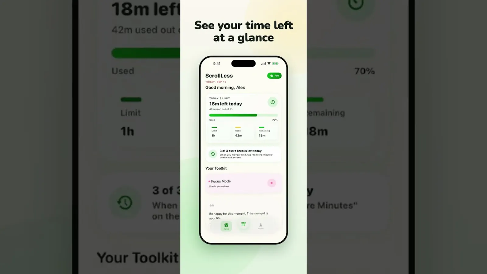 ScrollLess screenshot 1 (video preview)