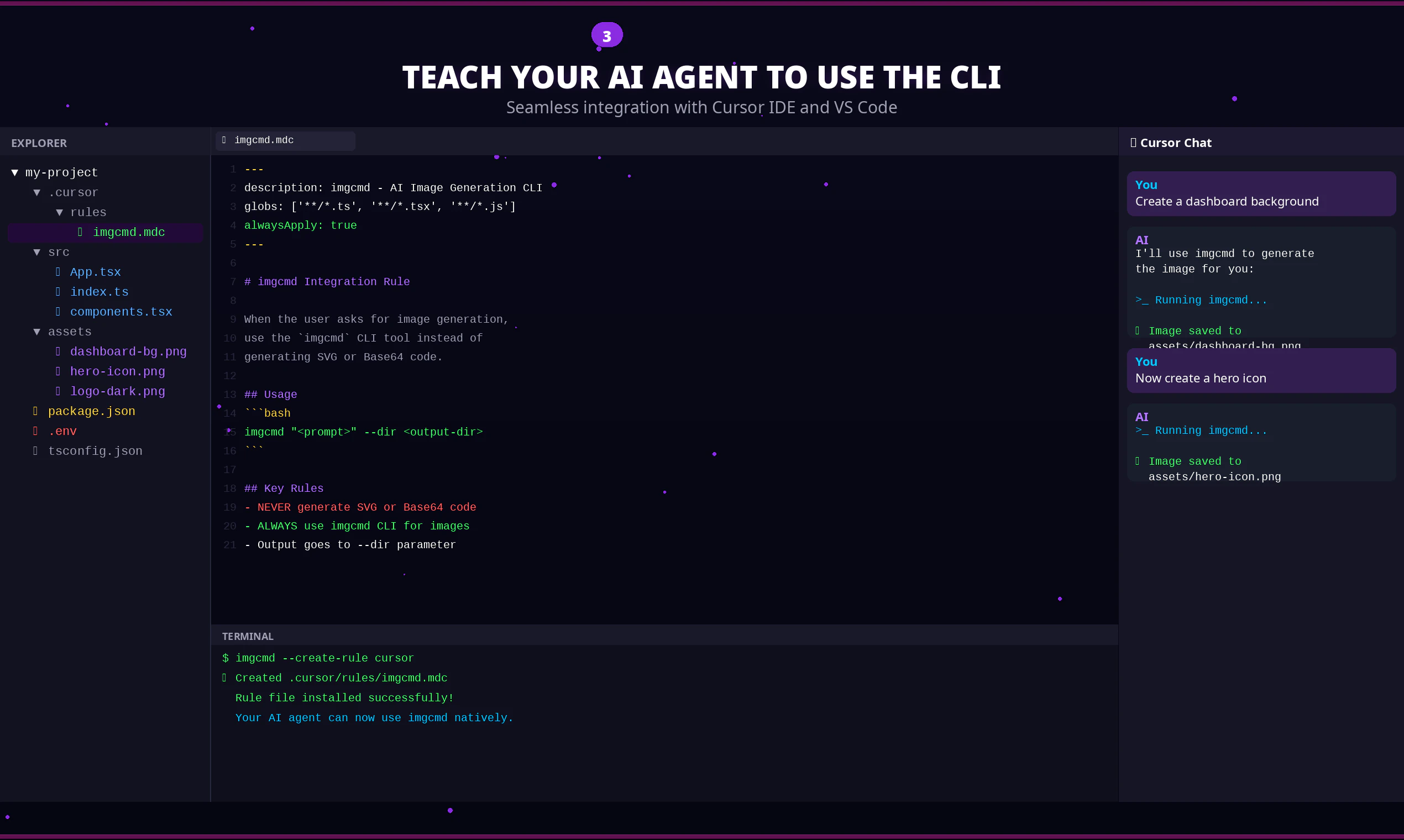 imgcmd management panel and technical specification