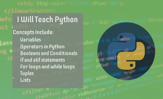 Teach The Basics to Advanced of Python gallery image