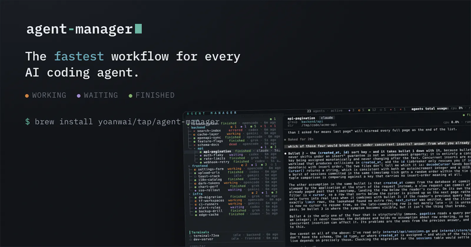 agent-manager screenshot 2