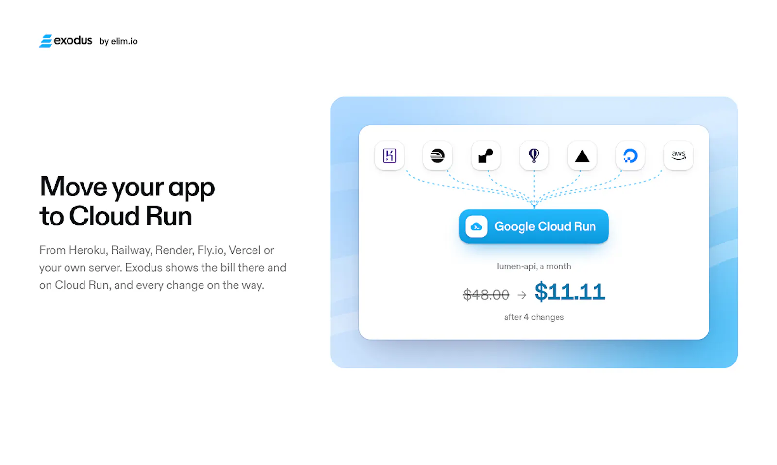 Exodus for Google Cloud Run screenshot 3