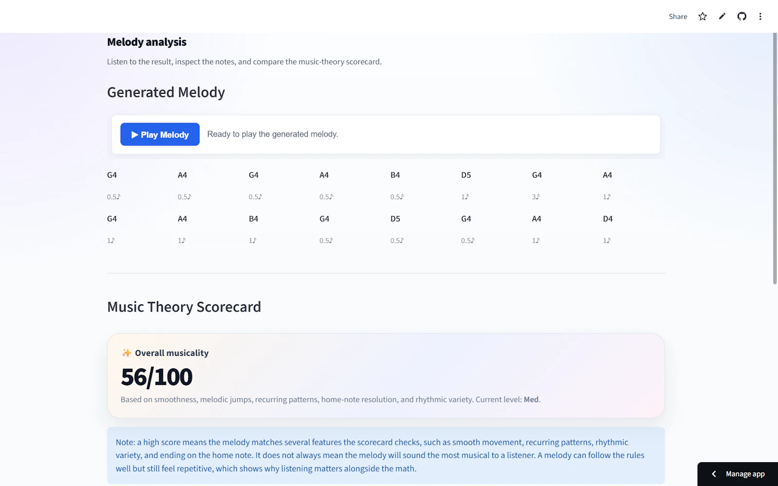 MelodyLab screenshot 2
