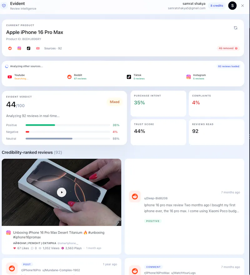 Evident screenshot 3