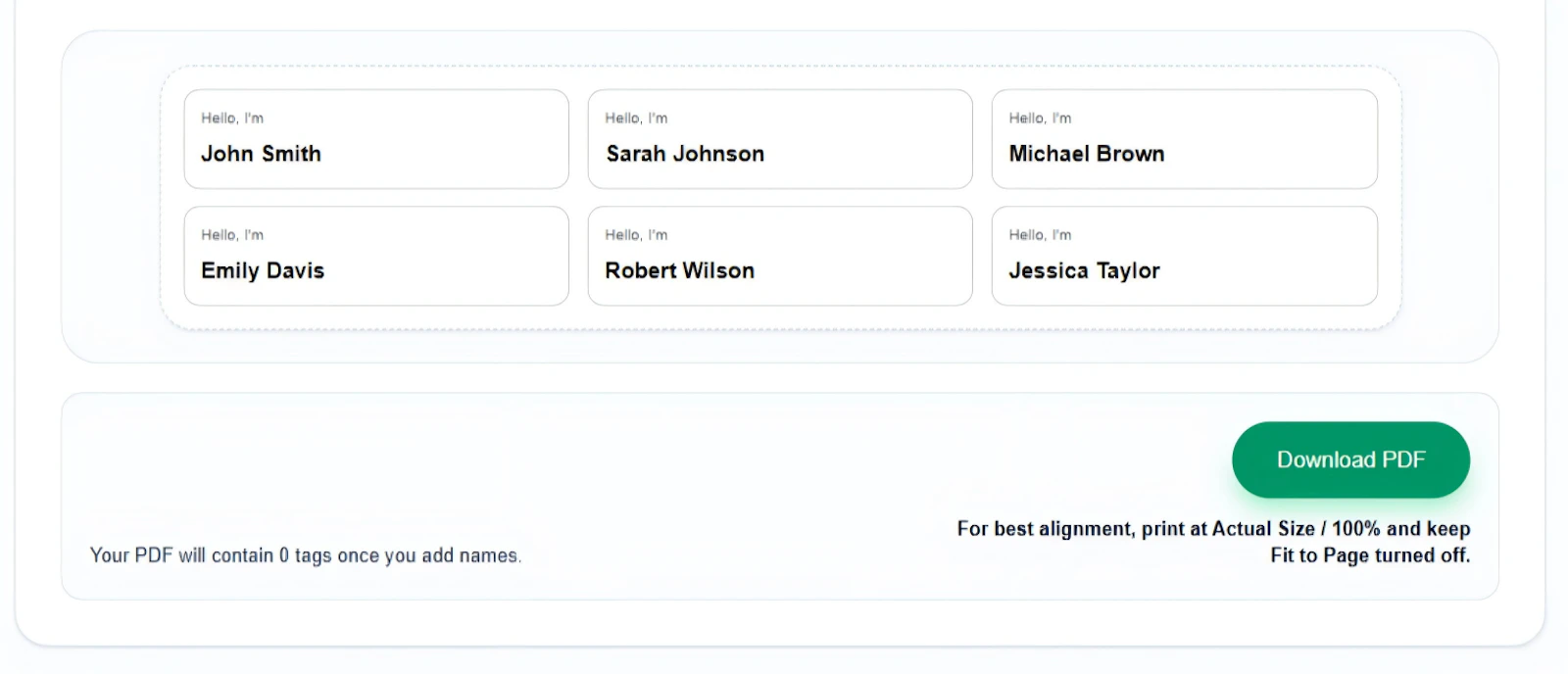 Name Tag Generator screenshot 5
