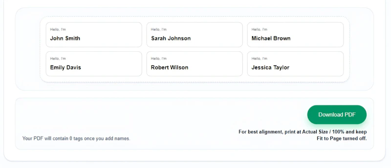 Name Tag Generator screenshot 5