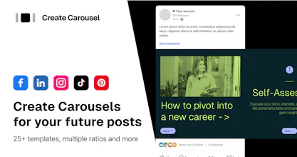 Create Carousel gallery image