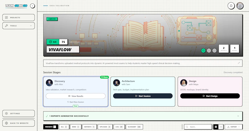GoNoGo.team screenshot 3