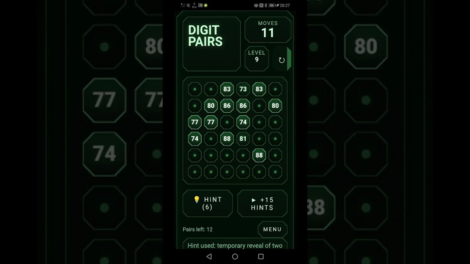 Digit Pairs: train your brain screenshot 1 (video preview)