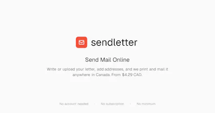 sendletter gallery image