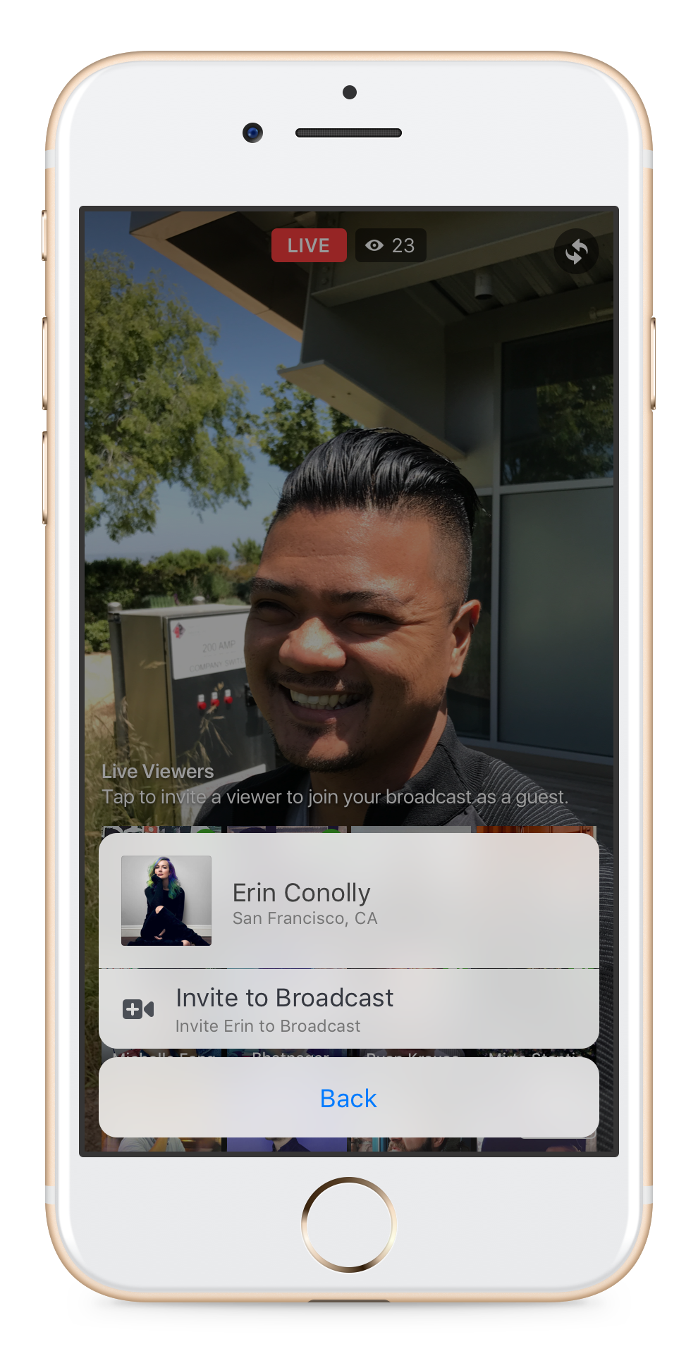 Facebook "Live With" gallery image