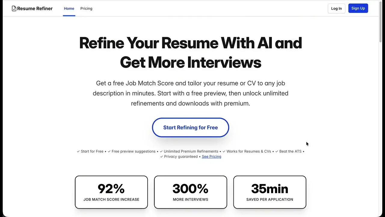 Resume Refiner AI gallery image