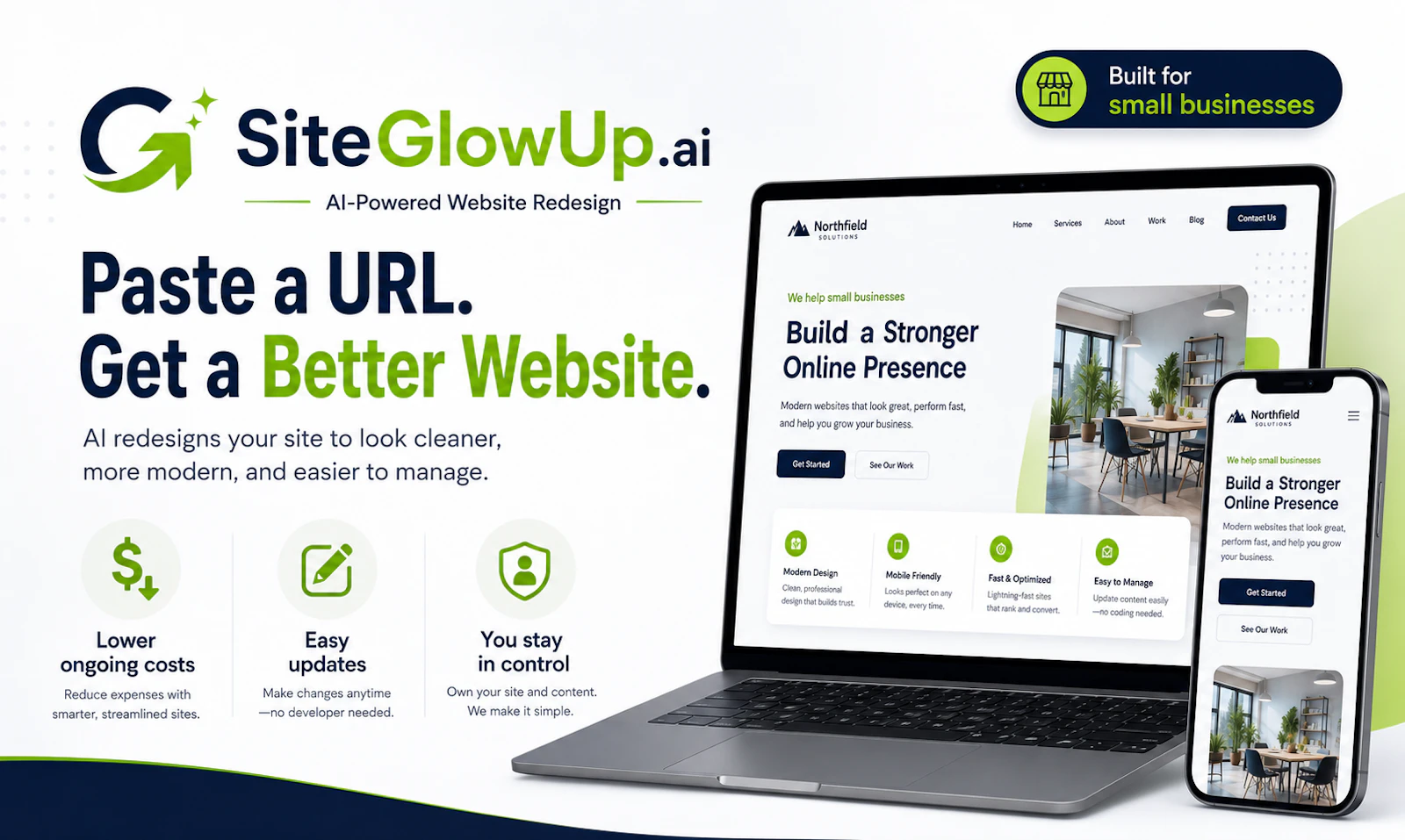 SiteGlowUp screenshot 1