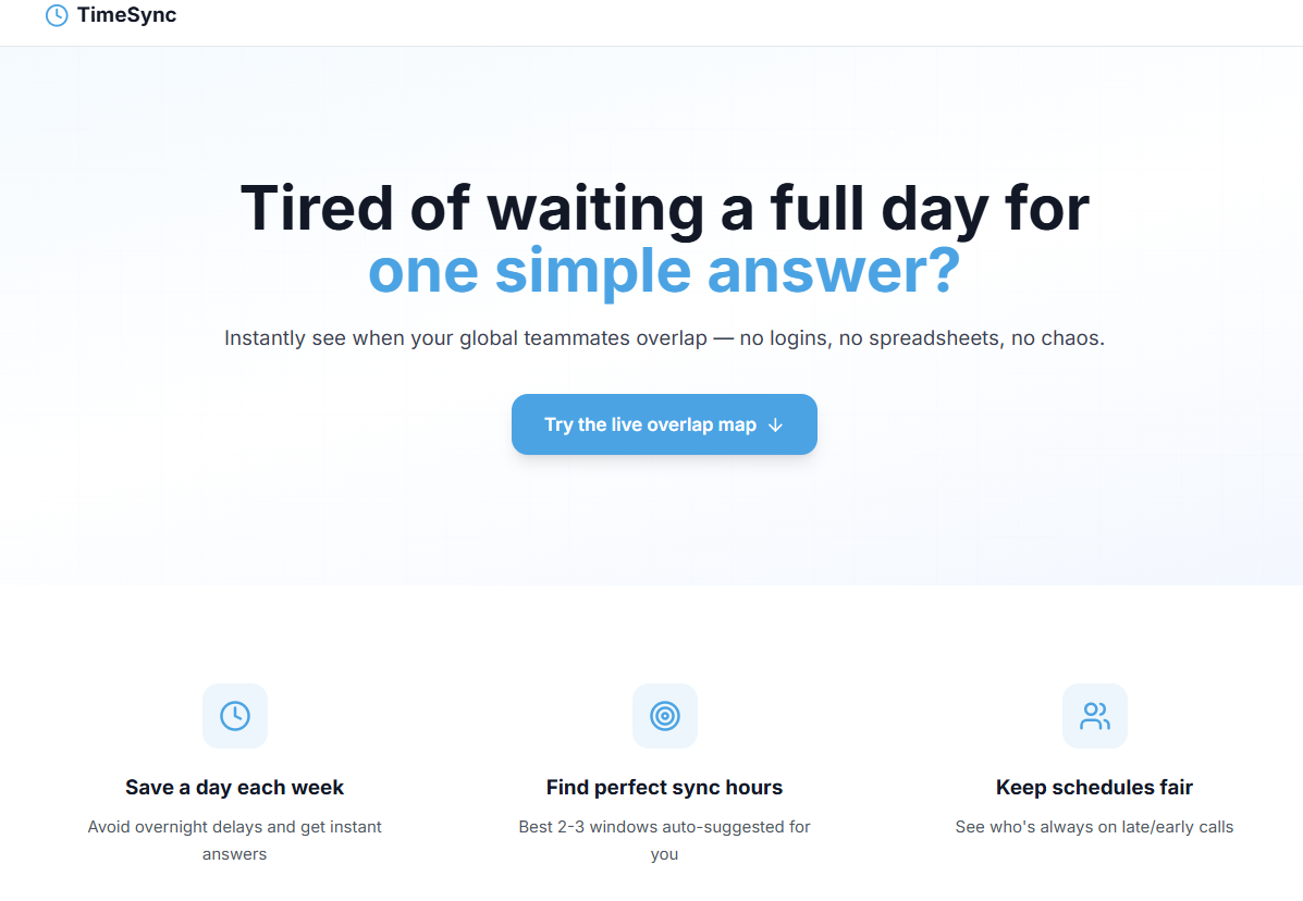 TimeSync Overlap Tool gallery image